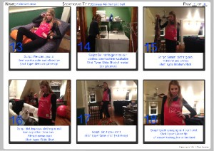 Andrea and other students fruitfully used photos to think visually and storyboard their video project shots.